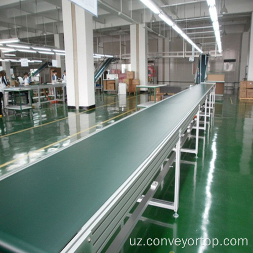 Yuqori sifatli alyuminiy freym PVC bantli konveyer